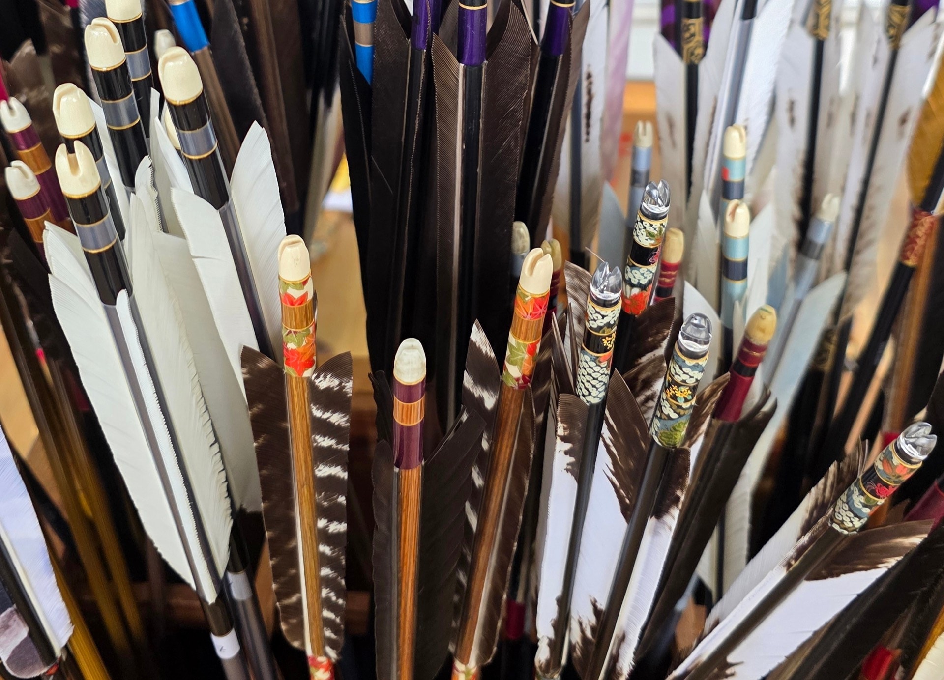 Kyudo arrows background